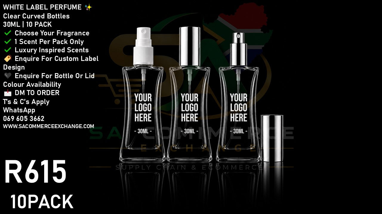 Clear Curved 30ML White Label Perfumes
